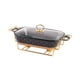 thumbnail image 4 of Bandeja para cazuela Gloria Con tapa transparente para buffet negro, 4 of 9