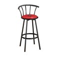 thumbnail image 1 of The Furniture King Bar Stool 29" Tall Black Metal Finish with a Comic Superhero Themed Decal (Spiderman - Red), 1 of 1