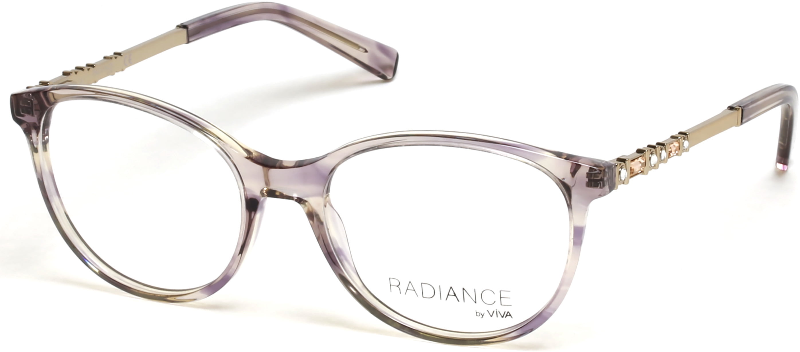 New Radiance by Viva VV-8019 028 Shiny Rose Gold Eyeglasses 54/17/140 Eyeglasses Viva VV 8019 028 Shiny Rose Gold / - Walmart.com main image 2