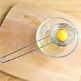 thumbnail image 3 of Vnanda Egg Separator Egg Yolk White Separator Separation Tool Duck Eggs Separators Stainless Steel Egg Yolk Filter Long Handled Separator Divider Egg White Seperater, 3 of 7