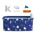 thumbnail image 4 of Foldable Bathroom Soaking Bath Tub Comfort Oxford Cloth    Size Chart:, 4 of 9