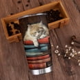 thumbnail image 3 of Cat Tumblers for Cat Lovers, Christmas Gifts for Men, Women. Double Wall Vacuum Stainless Steel Insulated Travel Coffee Mug, Tumbler cup with Lid and Straw 20 oz, 3 of 6