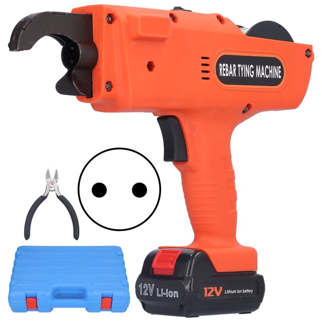 Wchiuoe Rebar Tying Machine,Handheld Electric Tying Machine,Rebar Tying Machine ABS High Carbon Steel Fully Automatic Strapping Tool AC 100‑240V