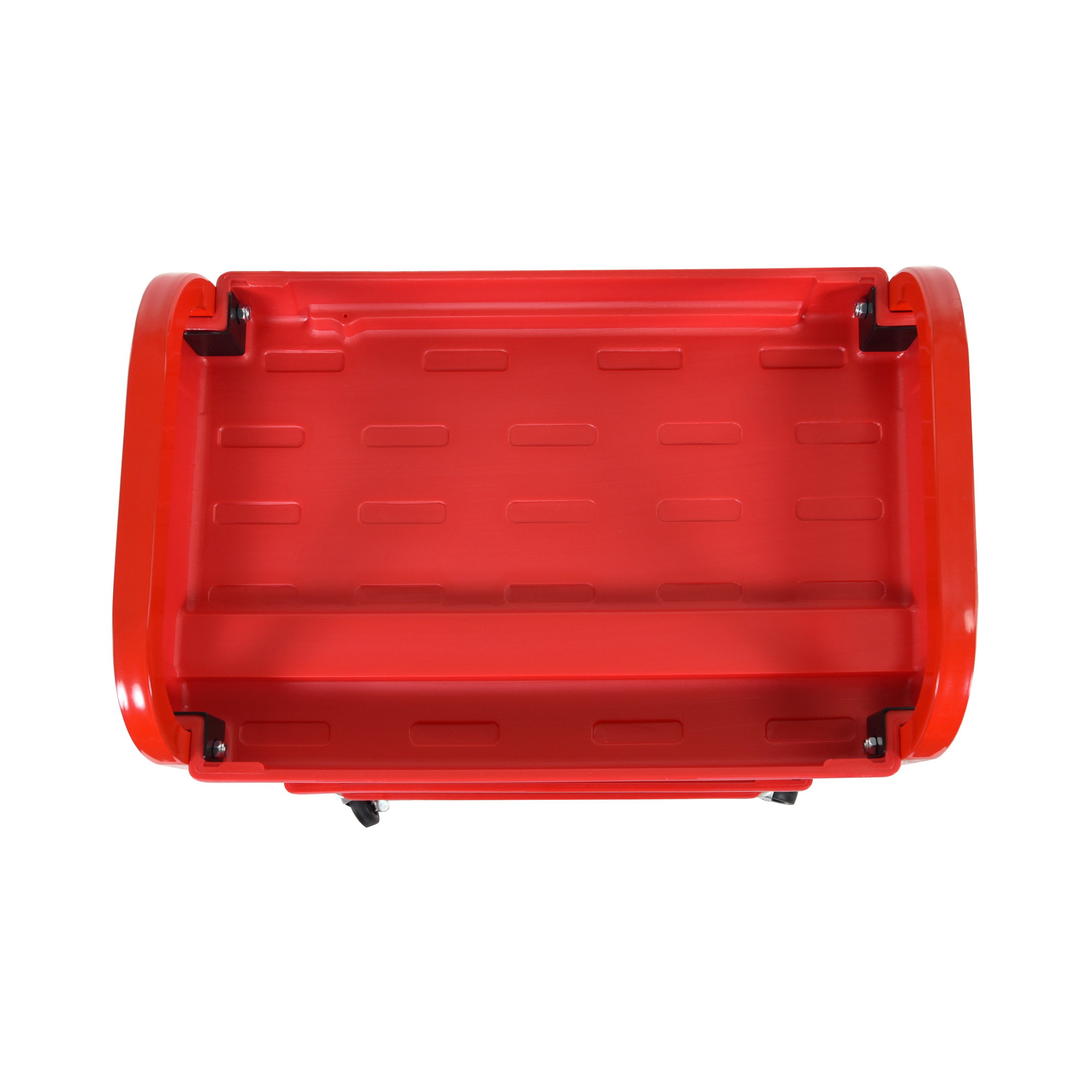 Luxor Adjustable 3-Shelf Utility Cart - Red