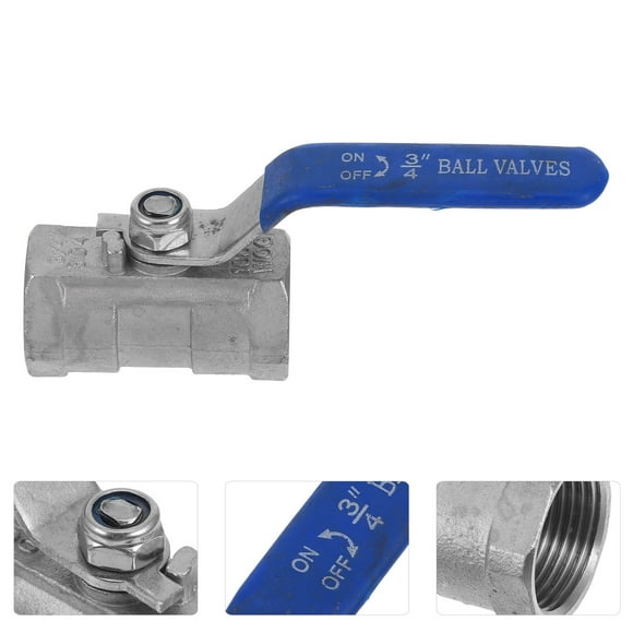 HONMEET 3/4 Inch Stainless Steel Full Port Ball Valve for Home Use Oil Gas Applications