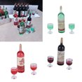 thumbnail image 2 of Miniature Bottle, Dollhouse Miniature Dollhouse Wine Bottle For Game For Kitchen For Party, 2 of 8