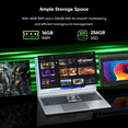 thumbnail image 5 of Coolby 15.6" Full HD Laptop,16GB RAM 256GB SSD Laptops,6500Y Processor Up to 3.4GHz,Win 11 Notebooks,Bluetooth,office suite software,Poratable Business and Student Laptop computer, 5 of 10