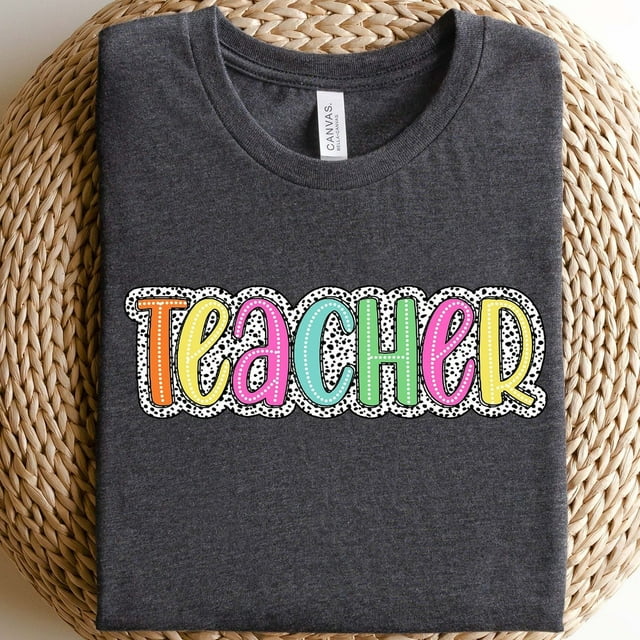 ALVORD T-Shirt Coloré pour Enseignant Dalmatien Rentrée des Classes Unisexe P-5TG