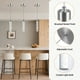 thumbnail image 4 of Paquete de 3 lámparas colgantes Esfos Kitchen Island con burbuja de cristal, 4 of 9
