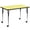 Yellow, variant on Emma + Oliver Mobile 36x72 Oak Thermal Laminate Adjustable Activity Table