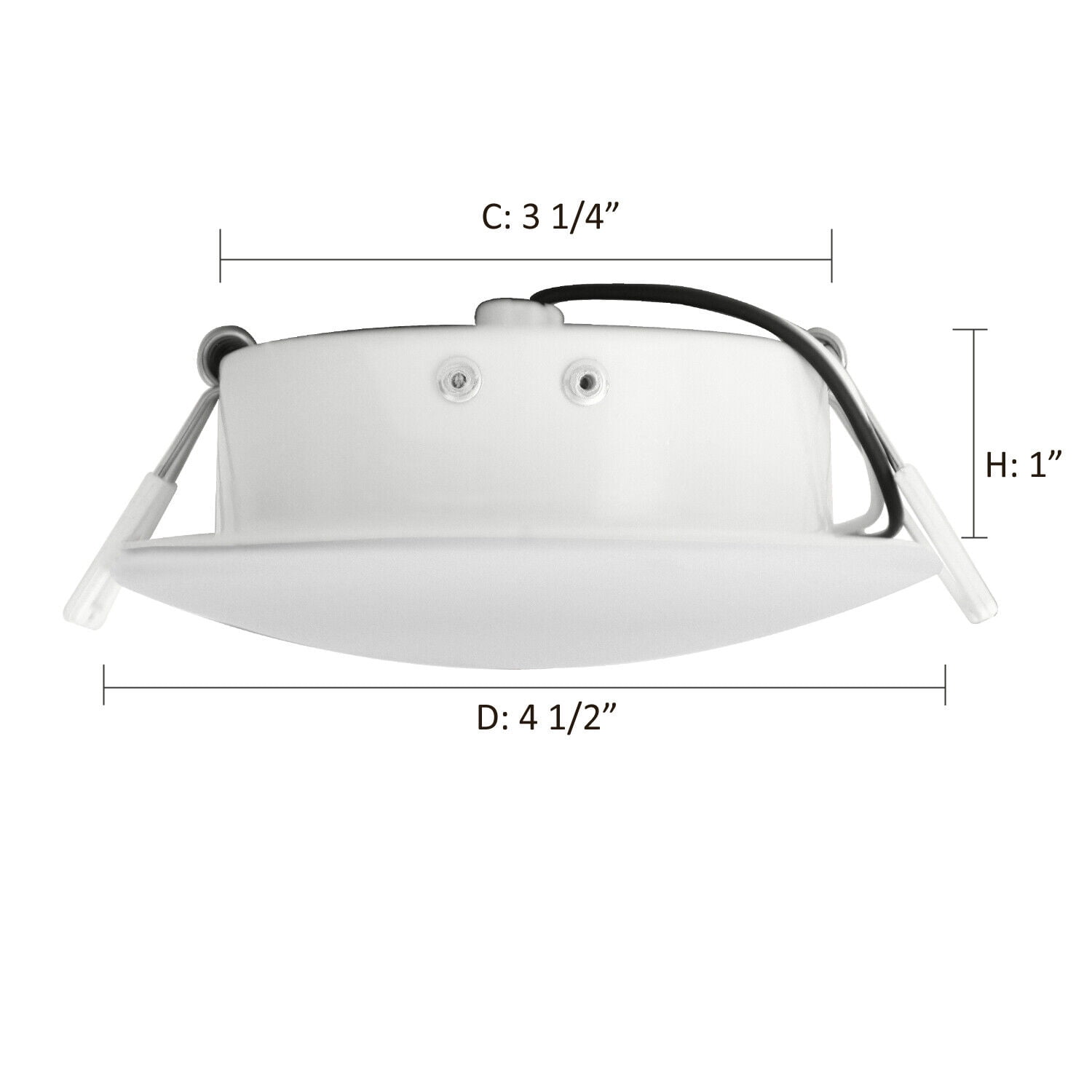 4.5'' LED RV Puck Light Recessed Mount Camper Trailer Marine Boat