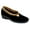 Black, variant on Lunar Womens Paloma Leopard Print Slippers