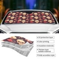 thumbnail image 3 of Yiaed cool rock Skull record Print Car Windshield Sunshade Front Auto Car Front Window Sun Shade Foldable Sun Visor Shield Cover Auto Accessories for Sedan SUV Truck-Medium, 3 of 5