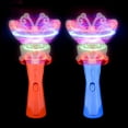 thumbnail image 3 of LED Light-Up Butterfly Magic Wands - 2 Pack (1 Red and 1 Blue) (10") Batteries Included. Spin Toy for Boys, Girls, Kids, Toddlers., 3 of 7