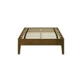 thumbnail image 6 of Plank+Beam Twin Bed Frame, Solid Wood Adults Platform Bed with Wooden Slats, Matte Walnut, 6 of 8