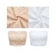 thumbnail image 7 of 3 Pieces Lace Bandeau Bra Tube Top Bra Stretchy Strapless Bandeau for Women Girls, M, 7 of 7