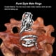 thumbnail image 5 of Guardurnaity Adjustable Size Rings Student Trend Men Alloy Ring Holiday Opening Stereoscopic  Jewelry Party Supply Accessories Daily Type3 NO3, 5 of 6