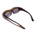thumbnail image 5 of Polarized Womens 60mm Rhinestone Oval Fit Over Sunglasses All Brown, 5 of 6