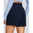thumbnail image 3 of Women's Cargo Hiking Shorts for Camping Travel Outdoor Athletic with Zipper Pockets Quick Dry Water Resistant Summe navy blue XL, 3 of 7
