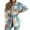 Sky Blue, variant on Arlun Womens Flannel Plaid Long Sleeve Jackets 2025 Fashion Lapel Button down Shacket Loose Comfortable Lightweight Long Sleeve Coat Fall Outwear with Pockets Sky Blue XL
