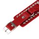 thumbnail image 5 of Pulsera Steampunk de cuero estilo gótico punk para hombre y mujer, con remaches de rock y tachas. rojo, 5 of 9