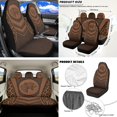 Forchrinse 17 Pcs Car Seat Covers Full Set Brown Leopard Print ...