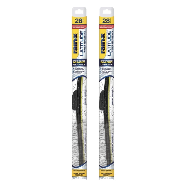 Limpiaparabrisas Rain-X Latitude 2 en 1 de 28 cm (paquete de 2)