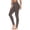 Khaki high waisted yoga leggings a1, variant on Cagogo Women's High Waisted Yoga Leggings Long Pants Stretch Solid Casual Activewear Workout Lounge Athletic Tights, Purple L
