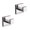 Chrome Stainless Steel, variant on 2 Pack Wall-Mounted Stainless Steel Bathroom Towel /Coat for Bathroom, Bedroom, Kitchen