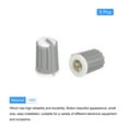 thumbnail image 3 of Uxcell Potentiometer Control Knob ABS Guitar Knob for Bass Volume Tone D Type 270 Degrees Grey White 5PCS, 3 of 6