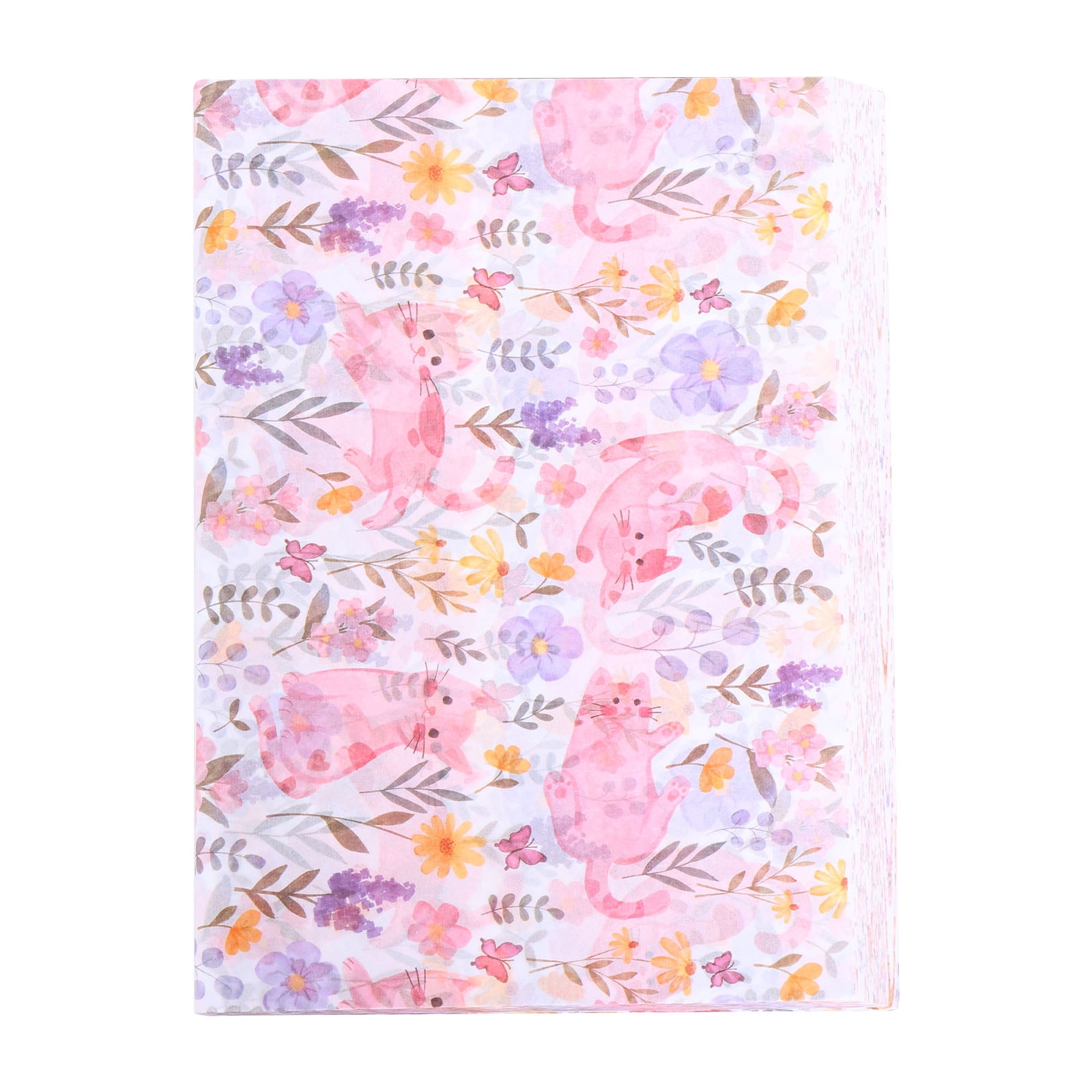 Atopoler 200 Sheet Cartoon Tissue Paper,Cute Animal Floral Preasent Wrap Tissue Paper for Wrapping Crafting Packing,20 x 14 inches,Pink Color