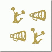 Party Pals Cheer Squad - 12-Pack Double-sided Table Topper Cut-outs for Engaging Girl Birthday Party Decorations