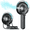 Black, variant on SWEETFULL Portable Misting Fan - 180° Foldable Handheld Personal Fan with Mist Spray, 3 Speeds, 30ml Water Tank, USB Rechargeable for Travel, Outdoors, Makeup, Camping, Home, and Office Use