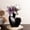 Black, variant on Plastic Imitation Ceramic Vase, 8 Inch – Glossy Finish, for Living Room, TV Cabinet, Dried Flowers, Home Decor – White, Black