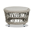 thumbnail image 2 of Patio Tables Everly 21.5" Round Woven Patio Coffee Table Light Beige Olefin,Garden Tables, 2 of 8