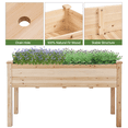 thumbnail image 6 of Renwick Fir Wood Garden Bed, Elevated Waist-High Design, Wood, 6 of 10