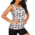 thumbnail image 2 of Lsque Pirate Theme Printed Workout Tank Tops for Women, Athletic Sports Tank Tops, Compression Sleeveless Dry Fit Shirts,Sleeveless Yoga Shirt-X-Large, 2 of 9