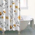 thumbnail image 4 of Pioneer Flower Floral Print Pattern Shower Curtain 36"x72" ,Bathroom Decorative Shower Curtains Set with 12 Hooks,Modern Waterproof Washable Shower Curtain, 4 of 6