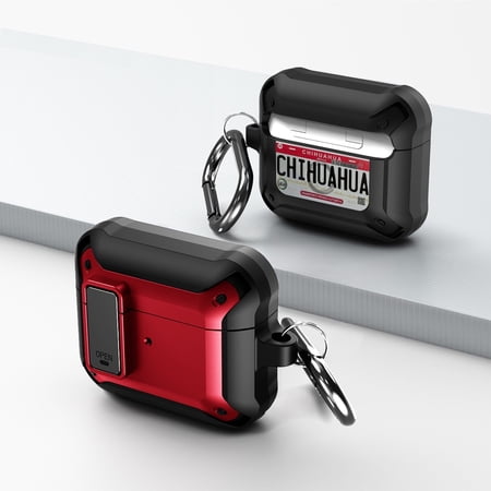 Duo Shield Secure Lock Designed For AirPods 3rd Gen With Hook  Red/Black price history on PriceWatchPro