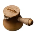 thumbnail image 4 of Tetera de cerámica para hervir agua caliente, tetera de , tetera de , mango lateral para casa de té, regalo para del , marrón Macarena Tetera, 4 of 8