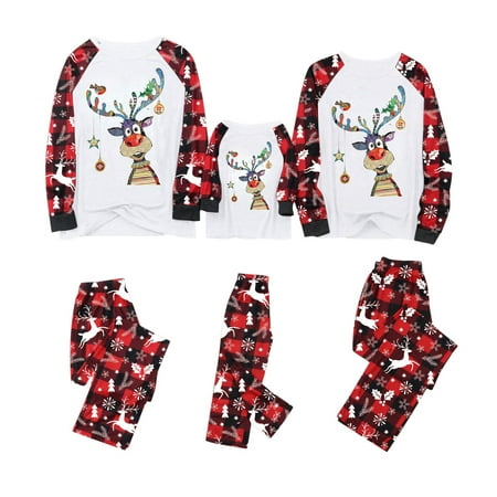 

Matching Christmas Family Pajamas Sets Christmas Pajamas for Family Xmas Elk Reindeer Print Family Christmas Pjs Matching Sets Loungewear Outfits Christmas Pajamas Clearance Cheap
