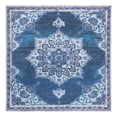 thumbnail image 3 of Unique Loom Renaissance Collection Area Rug - Roma (5' 3" Square Navy Blue/Aqua), 3 of 7