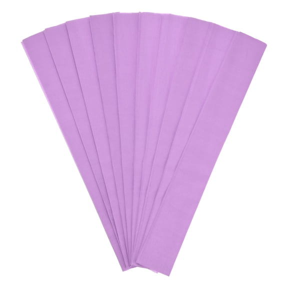 10-Pack Crepe Paper, 3.3ft x 20 Inch /100 x 50cm Soft Wide Crepe Paper Streamer Sheet, Decorative Craft Streamer [Light Purple]