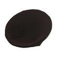 thumbnail image 2 of Fancyes Round Saucer Chair Cover Jacquard Moon Chair Slipcover Washable Soft Anti Slip Stretch Replace Seat Protector for Living Room Brown, 2 of 8