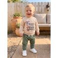 thumbnail image 5 of RUINIXCW Toddler Baby Boy Spring Fall Winter Outfit Mama's Little Reading Buddy Letter Dragon Print Long Sleeve Sweatshirt and Jogger Pants Set, 5 of 8