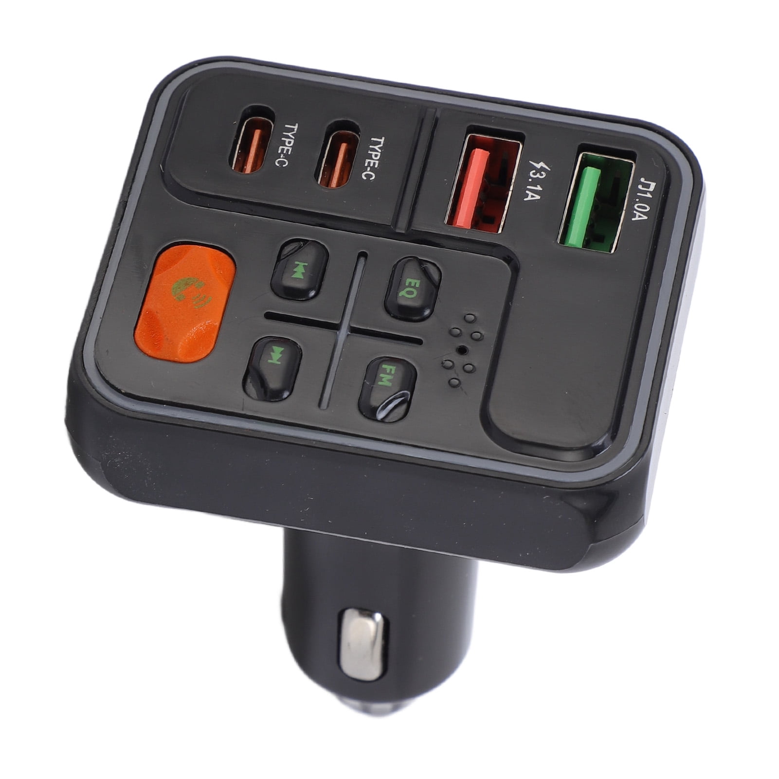 Car Charger Adapter, Seamless Fit MP3 Player Car USB C  Adapter Efficient Charging  for Vehicle