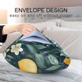 thumbnail image 4 of Yayeee Pillowcase Standard Size Set of 2 Satin Wrinkle Resistant Pillow Case, Blue Floral Lemons, 4 of 7