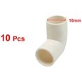 thumbnail image 2 of 10pcs PVC Elbow 16mm Inner Dia 90 Degree Connector Pipe Fitting White, 2 of 5
