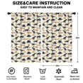 thumbnail image 2 of Blackout Kids Curtains,Dinosaur and Text Off White Pattern Children's Insulated Curtains Set Of 2,Bedroom Essentials,Toddler Room Decor 52"x84", 2 of 5