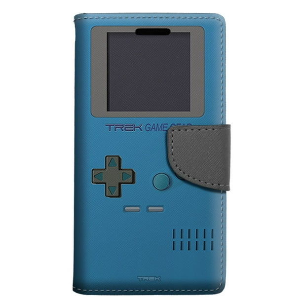 Samsung Galaxy S9 Plus Wallet Case Old School Retro Trek 84 Game Gear Blue Case Walmart Com